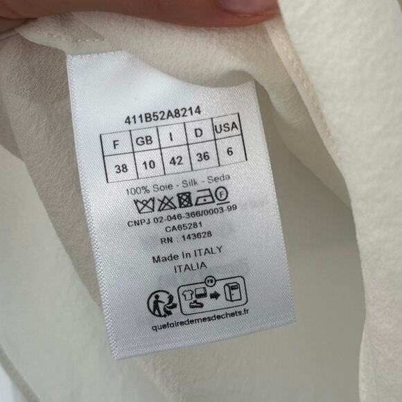 Vintage cream 100 silk christian - Picture 5 of 7